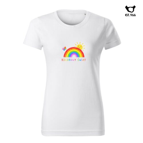 T-shirt damski | T-shirt męski | TĘCZA, NATURALNIE