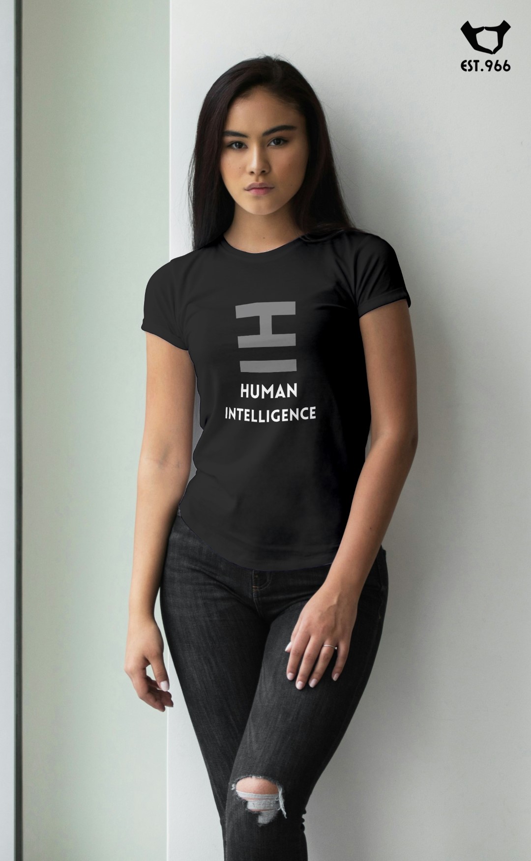 T-shirt damski | T-shirt męski | HUMAN INTELLIGENCE - obrazek 4