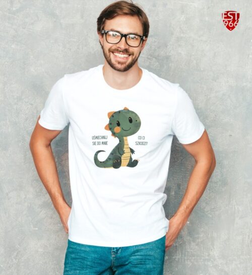 T-shirt damski | T-shirt męski | UŚMIECHNIJ SIĘ, CO CI SZKODZI? - obrazek 6
