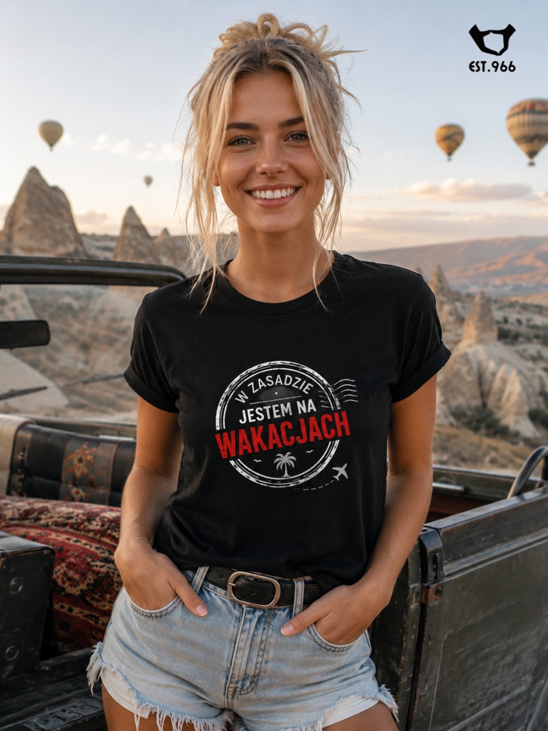 T-shirt damski | T-shirt męski | W ZASADZIE JESTEM NA WAKACJACH - obrazek 6